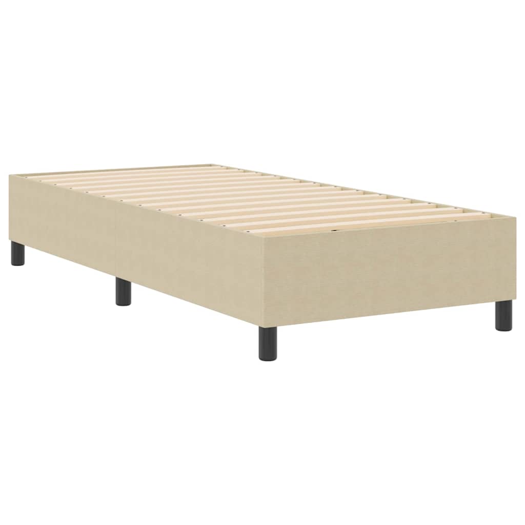 Box Spring Bed Grey Green 90 x 190 cm Corduroy fabric