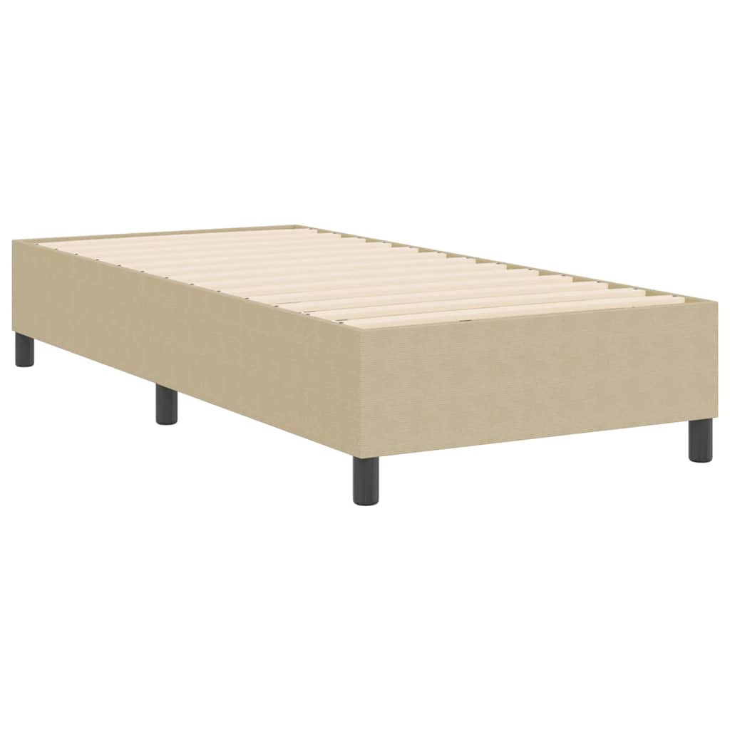 Box Spring Bed Grey Green 90 x 190 cm Corduroy fabric