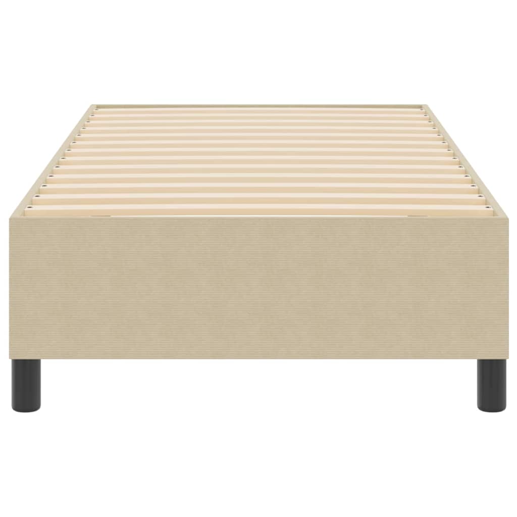 Box Spring Bed Grey Green 90 x 200 cm Corduroy fabric