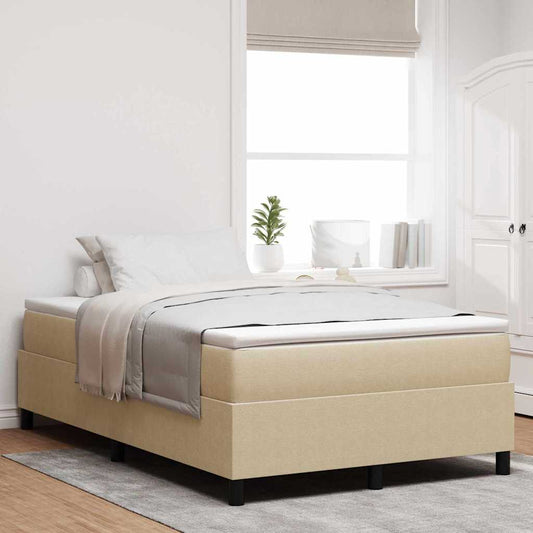 Box Spring Bed Grey Green 120 x 190 cm Corduroy fabric