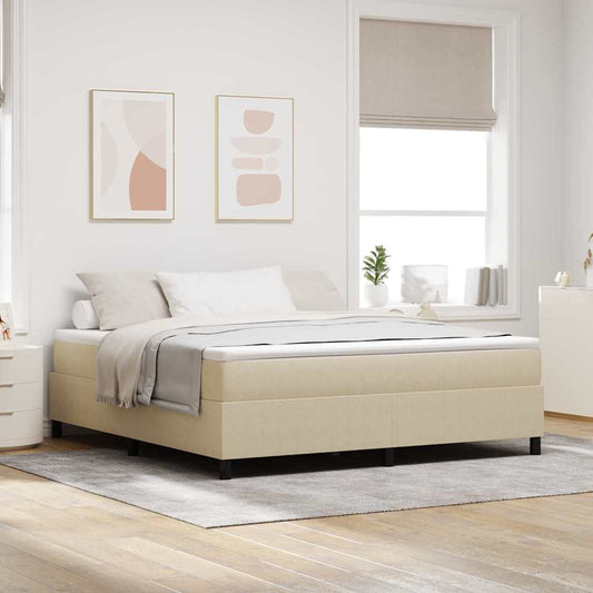 Box Spring Bed Grey Green 180 x 200 cm Corduroy fabric