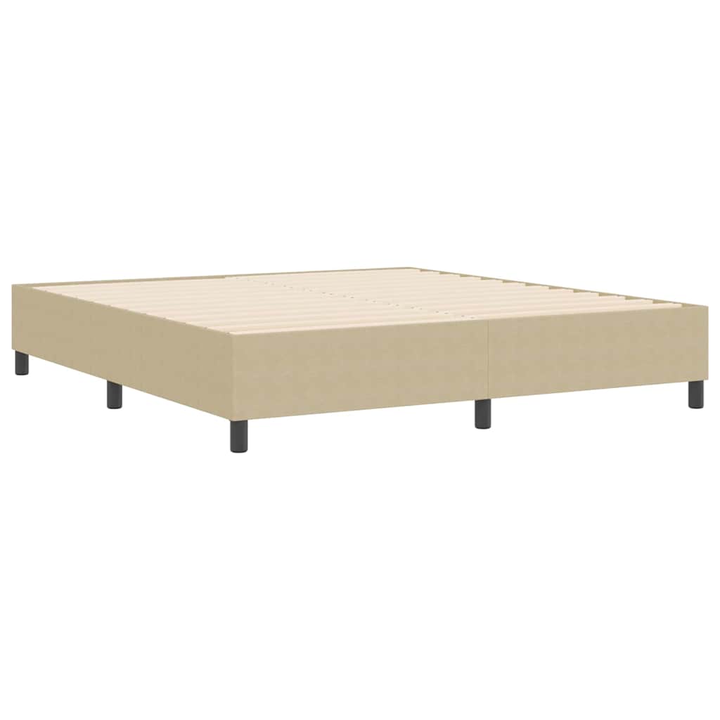 Box Spring Bed Grey Green 180 x 200 cm Corduroy fabric
