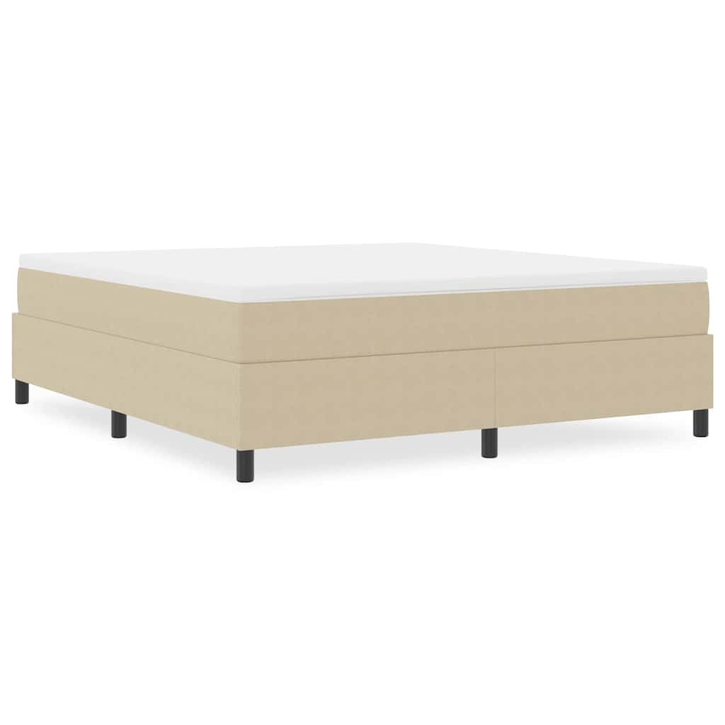 Box Spring Bed Grey Green 180 x 200 cm Corduroy fabric