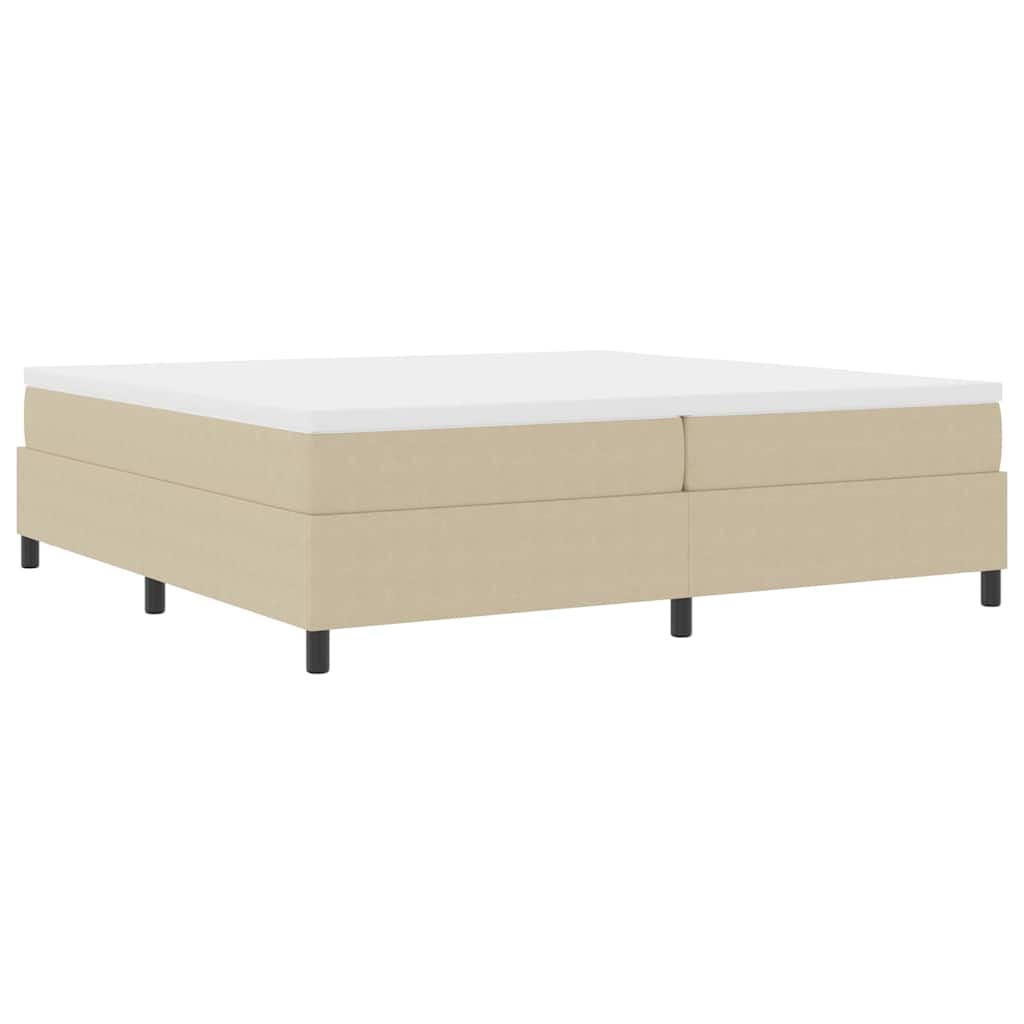 Box Spring Bed Grey Green 200 x 200 cm Corduroy fabric