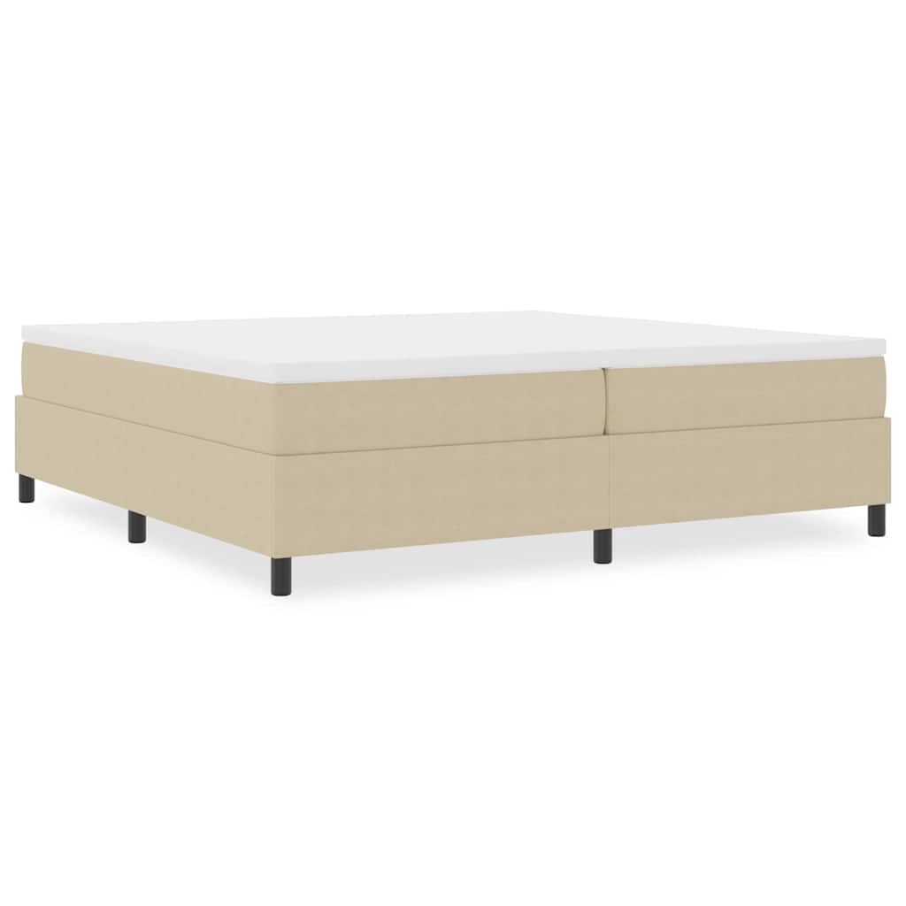 Box Spring Bed Grey Green 200 x 200 cm Corduroy fabric