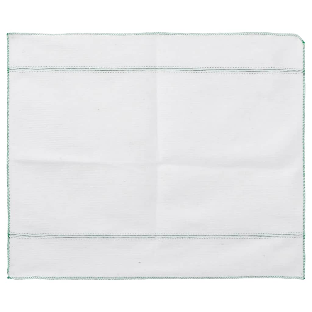 Cleaning Cloths 5 pcs White with Green Stripes 50x60 cm