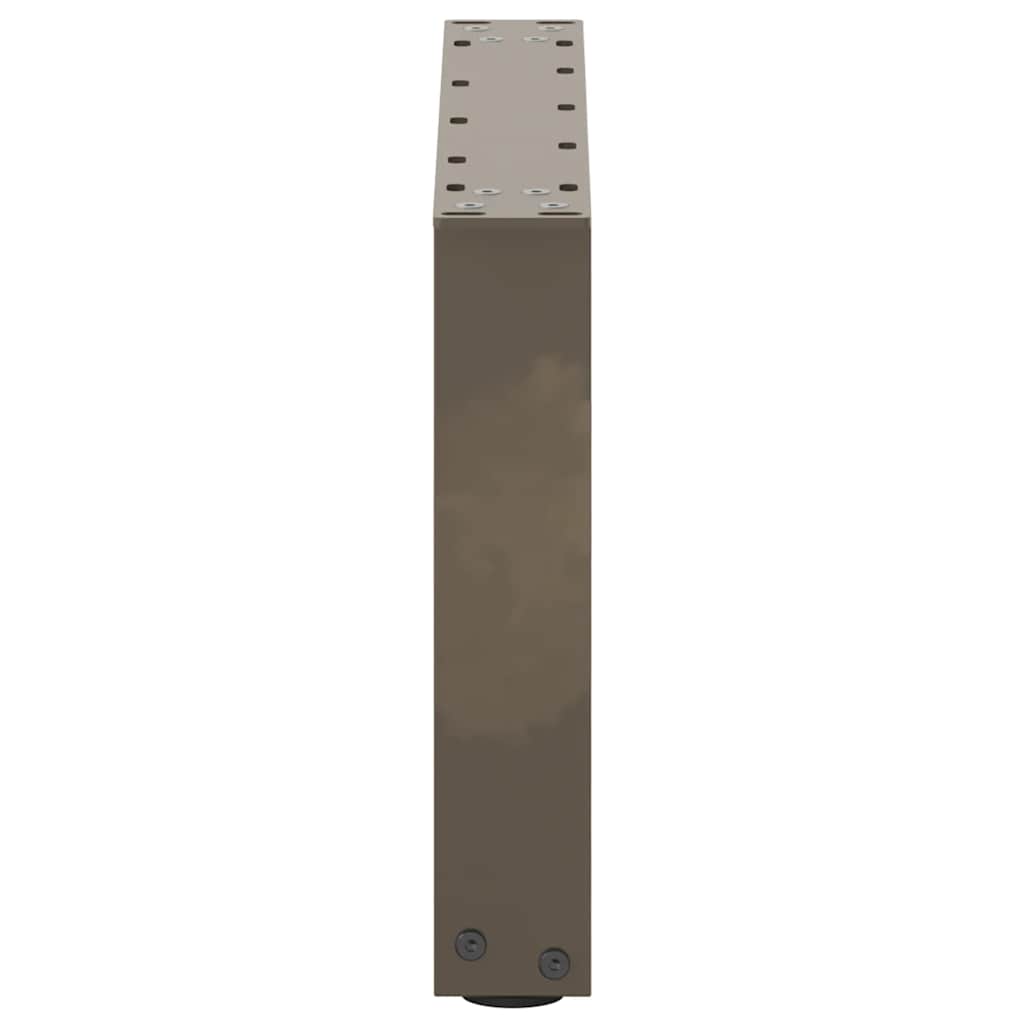 Coffee Table Legs U-Shaped 2 pcs Natural Steel 50x(30-31) cm Steel