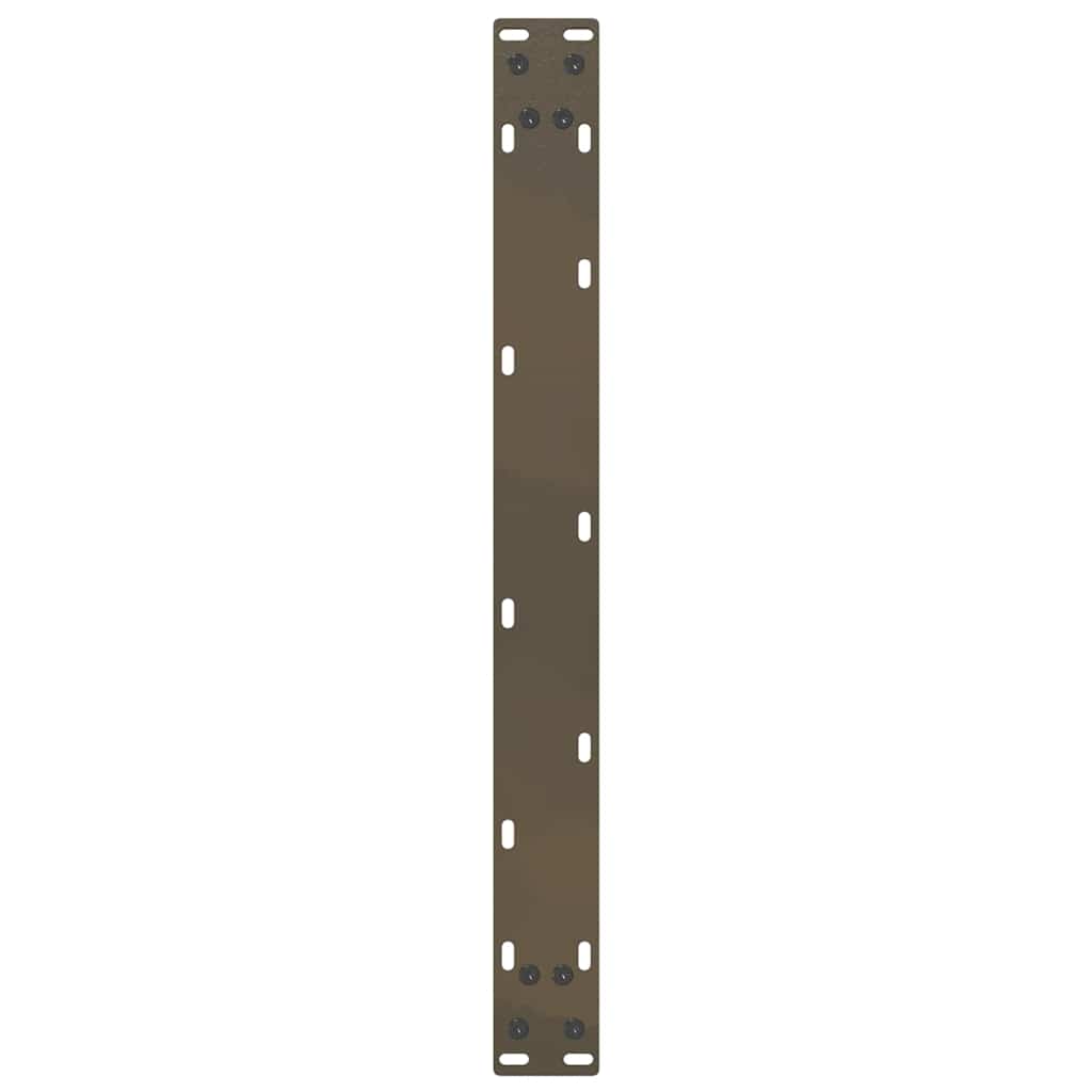 Coffee Table Legs U-Shaped 2 pcs Natural Steel 60x(30-31) cm Steel