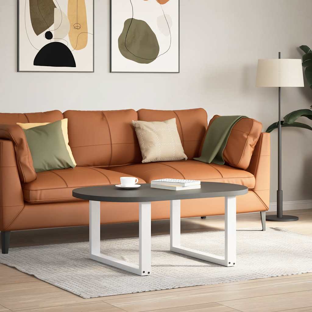 Coffee Table Legs U-Shaped 2 pcs White 60x(42-43) cm Steel