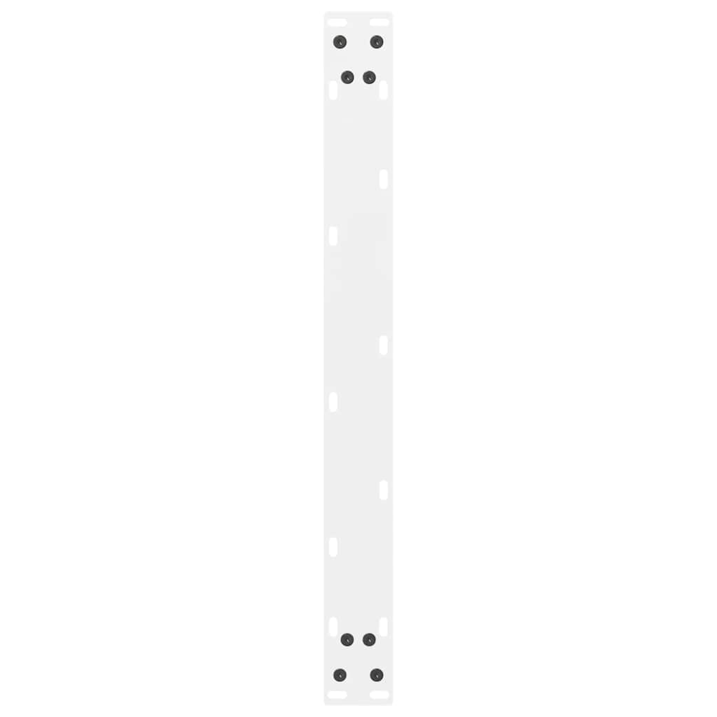 Coffee Table Legs White 2 pcs 60x(30-31) cm Steel