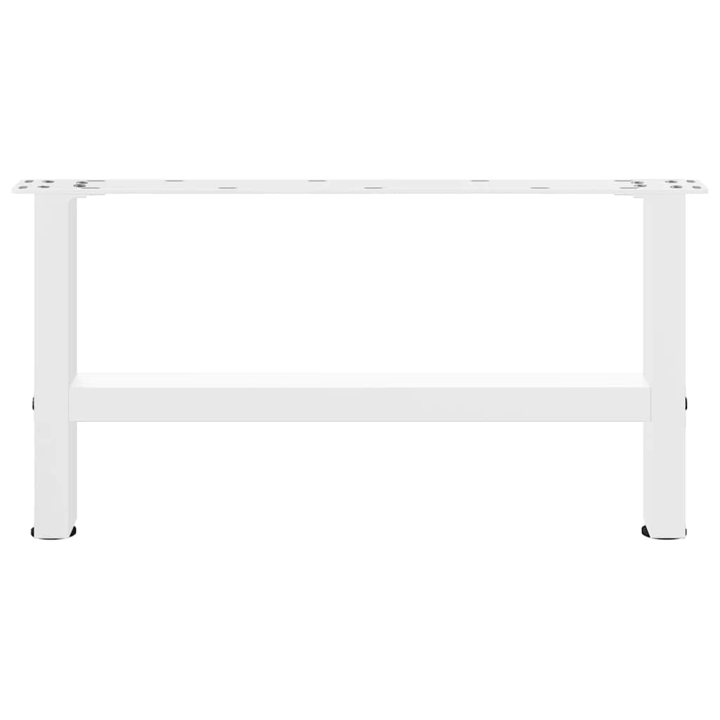 Coffee Table Legs White 2 pcs 70x(30-31) cm Steel