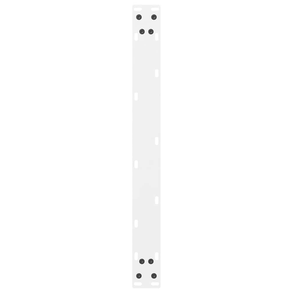 Coffee Table Legs White 2 pcs 70x(30-31) cm Steel
