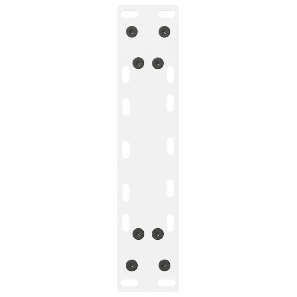 Coffee Table Legs White 2 pcs 28x(42-43) cm Steel