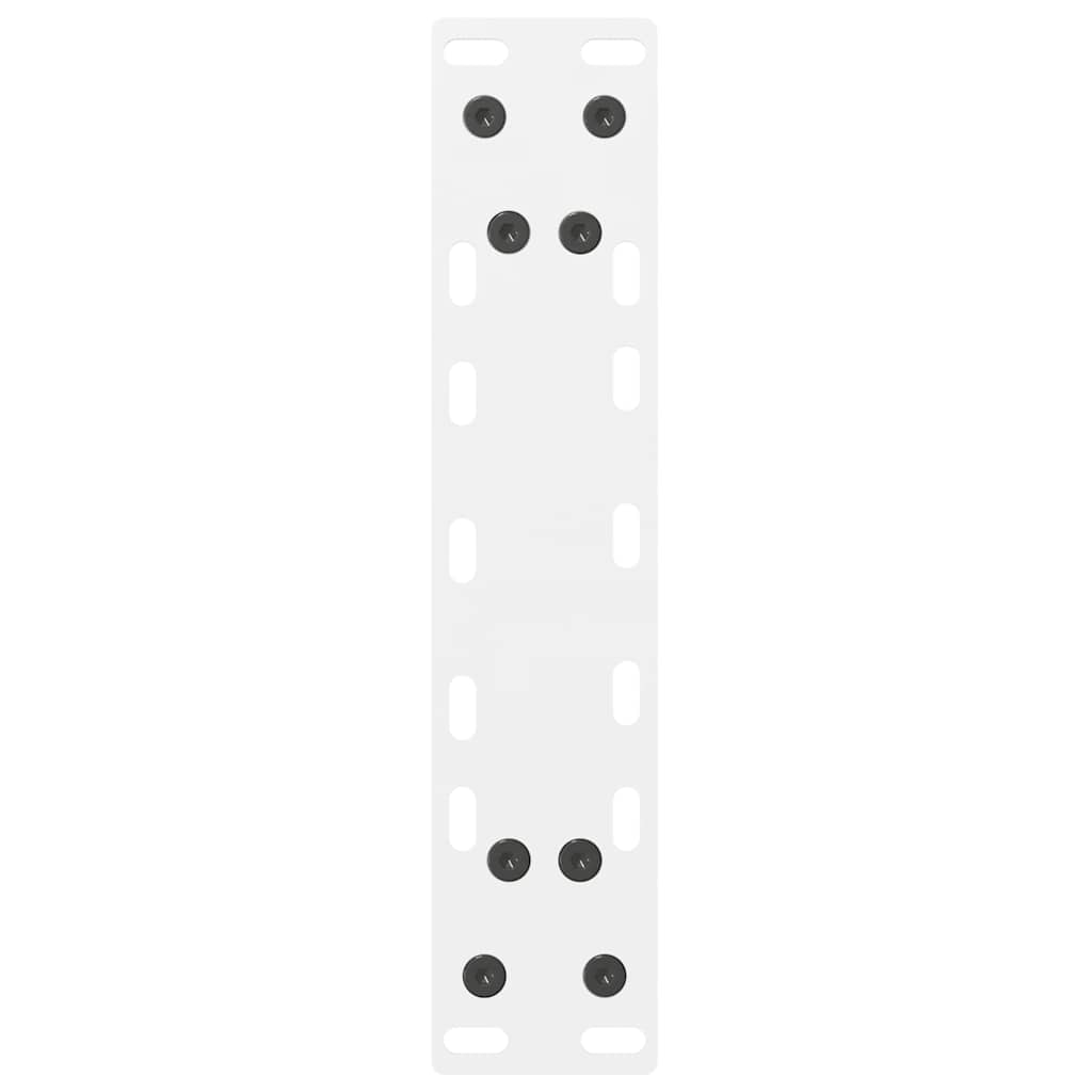 Coffee Table Legs White 2 pcs 38x(42-43) cm Steel