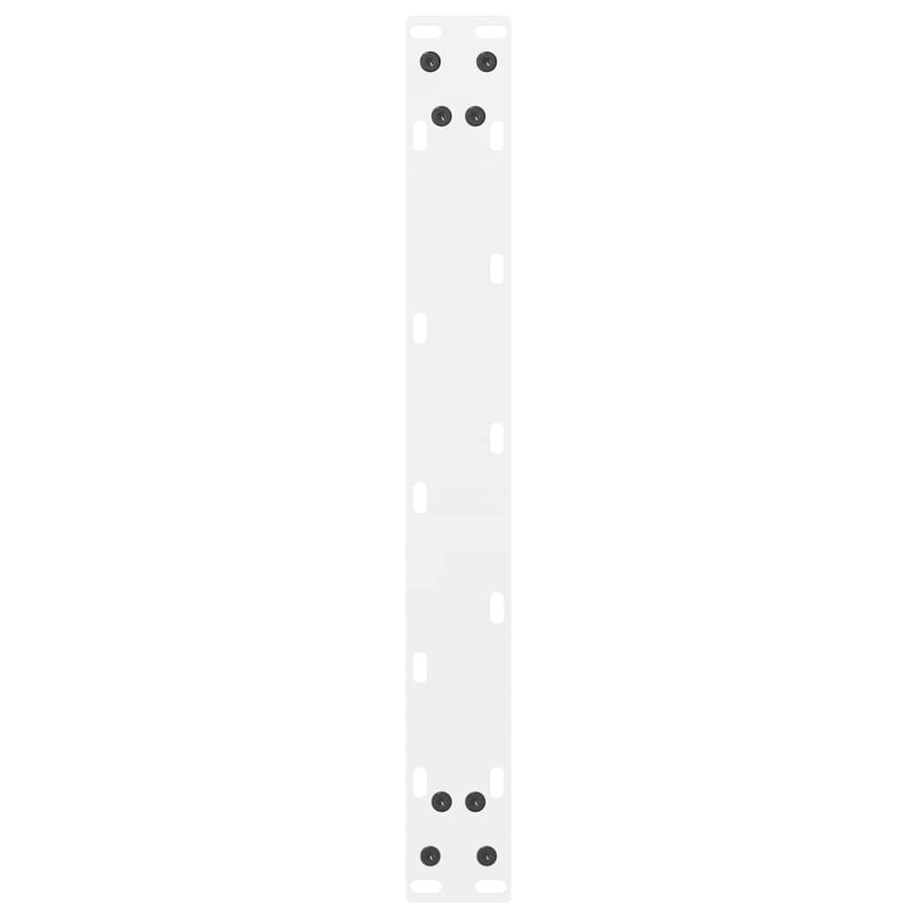 Coffee Table Legs White 2 pcs 50x(42-43) cm Steel