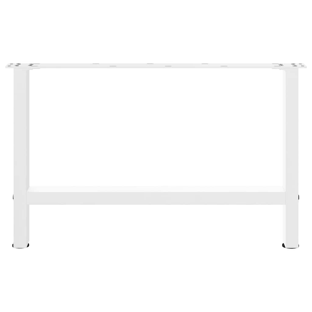 Coffee Table Legs White 2 pcs 70x(42-43) cm Steel