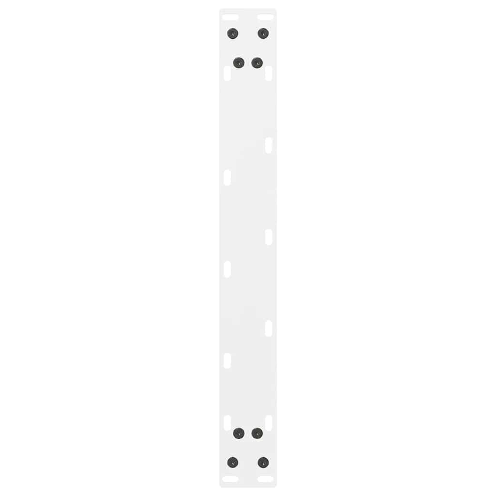 Coffee Table Legs White 2 pcs 70x(42-43) cm Steel