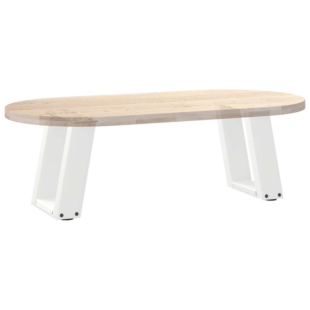 Coffee Table Legs U-Shaped 2 pcs White 30x(30-31) cm Steel