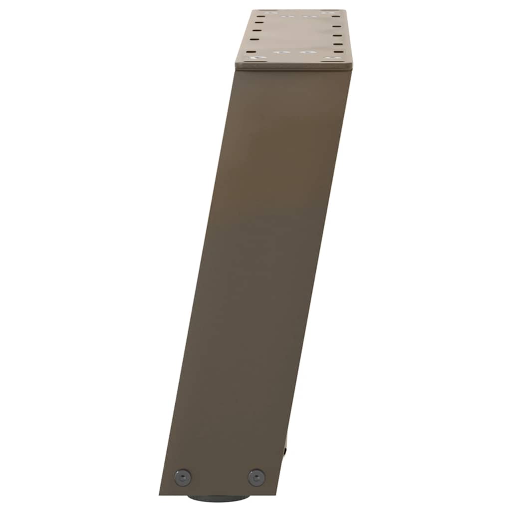 Coffee Table Legs U-Shaped 2 pcs Natural Steel 50x(30-31) cm Steel