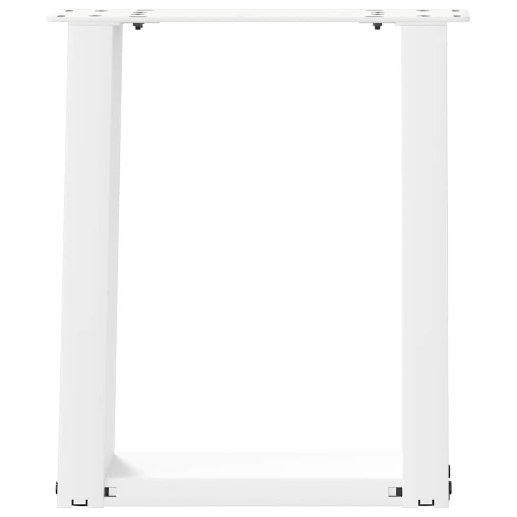 Coffee Table Legs U-Shaped 2 pcs White 28x(42-43) cm Steel