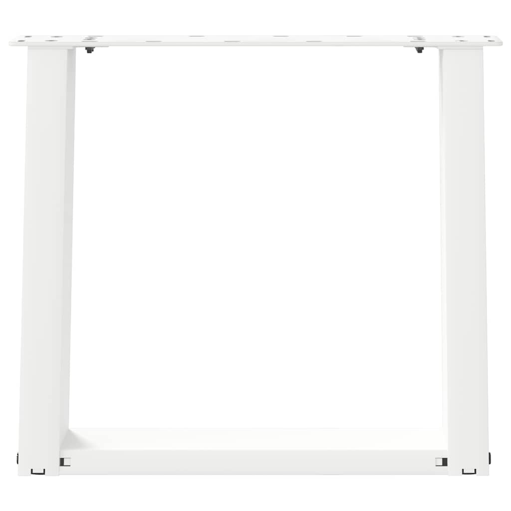 Coffee Table Legs U-Shaped 2 pcs White 50x(42-43) cm Steel