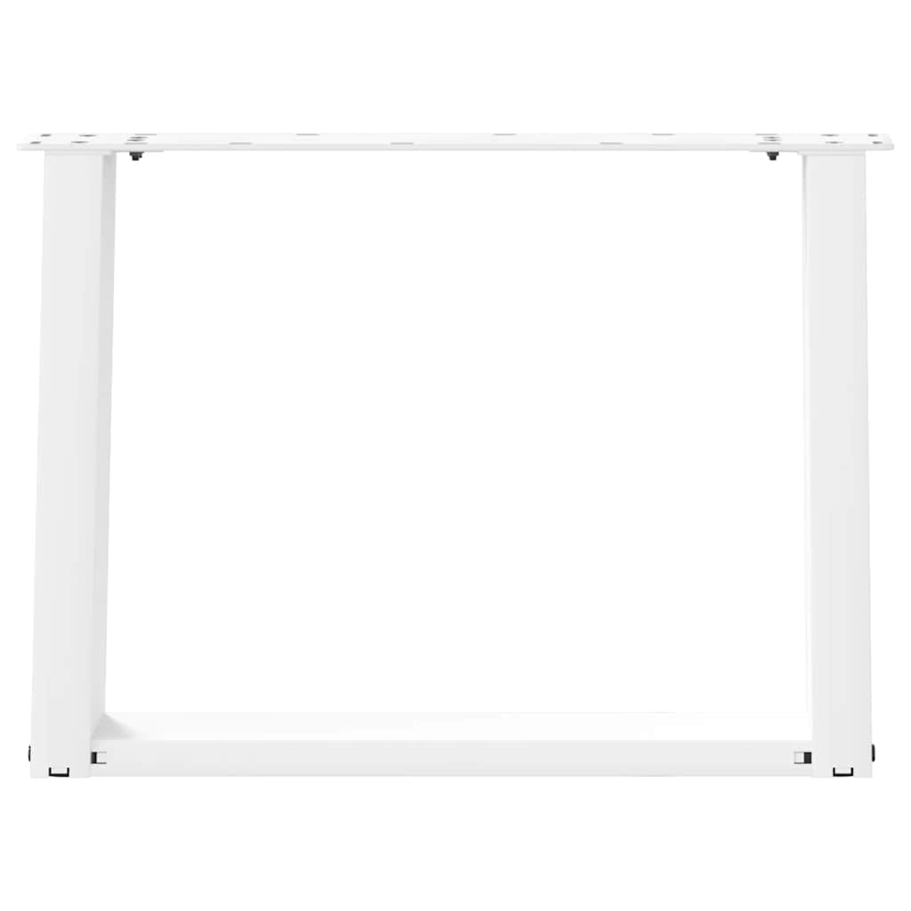 Coffee Table Legs U-Shaped 2 pcs White 70x(42-43) cm Steel