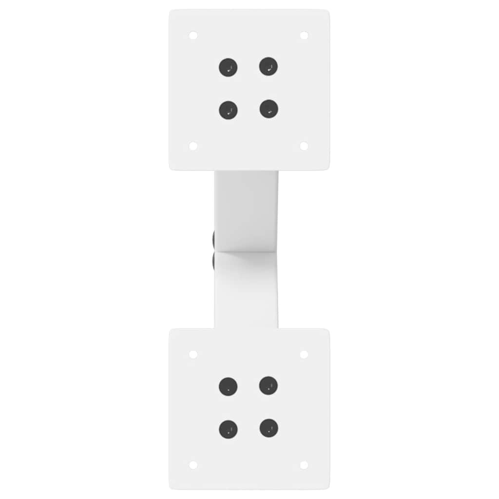 Coffee Table Legs X-Shaped 2 pcs White 30x(30-31) cm Steel