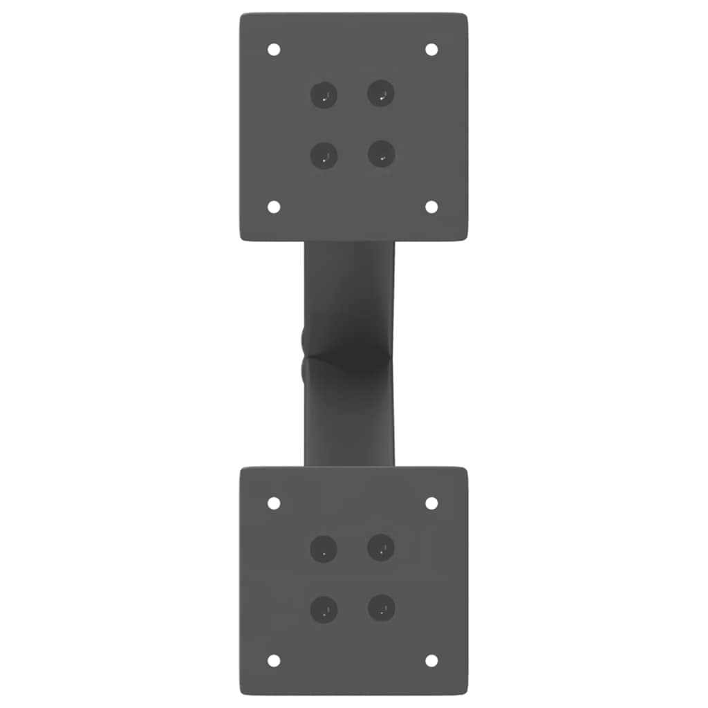 Coffee Table Legs X-Shaped 2 pcs Anthracite 30x(30-31) cm Steel