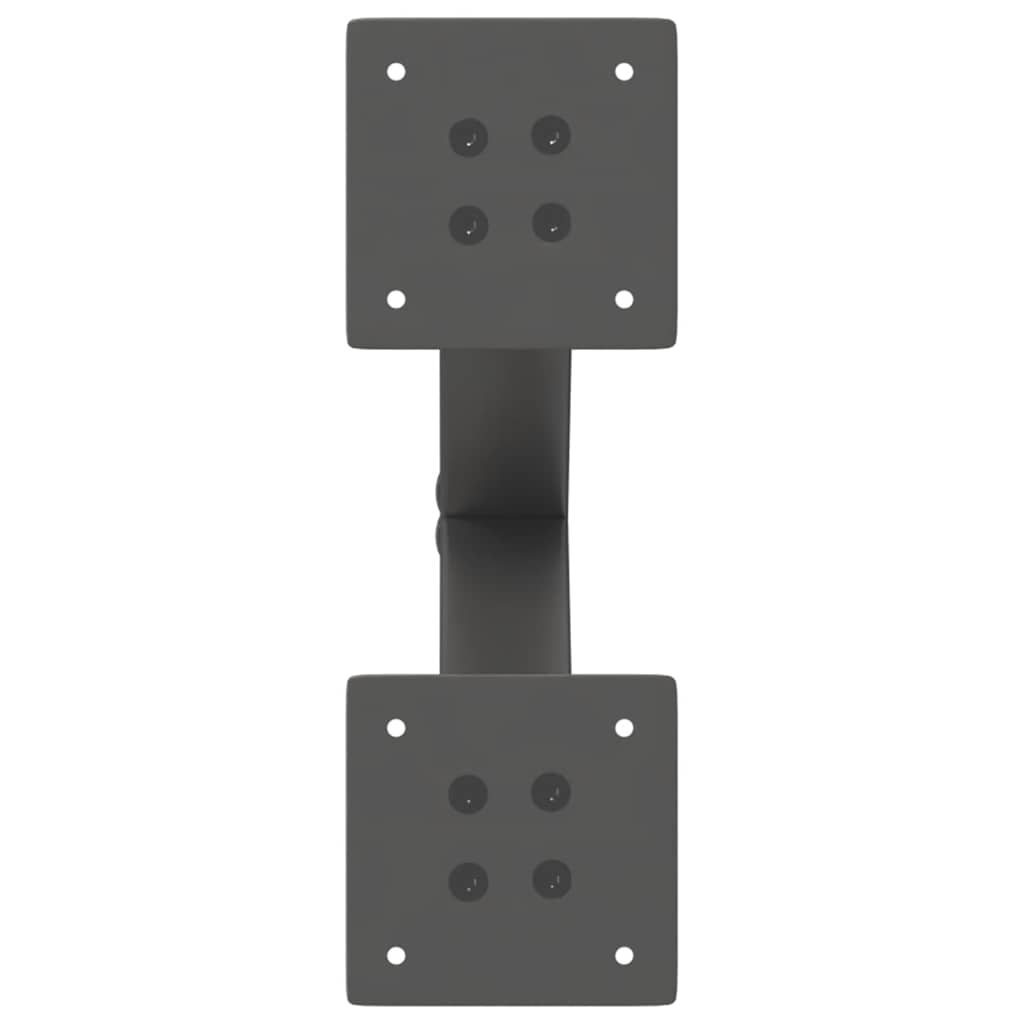 Coffee Table Legs X-Shaped 2 pcs Anthracite 37x(30-31) cm Steel