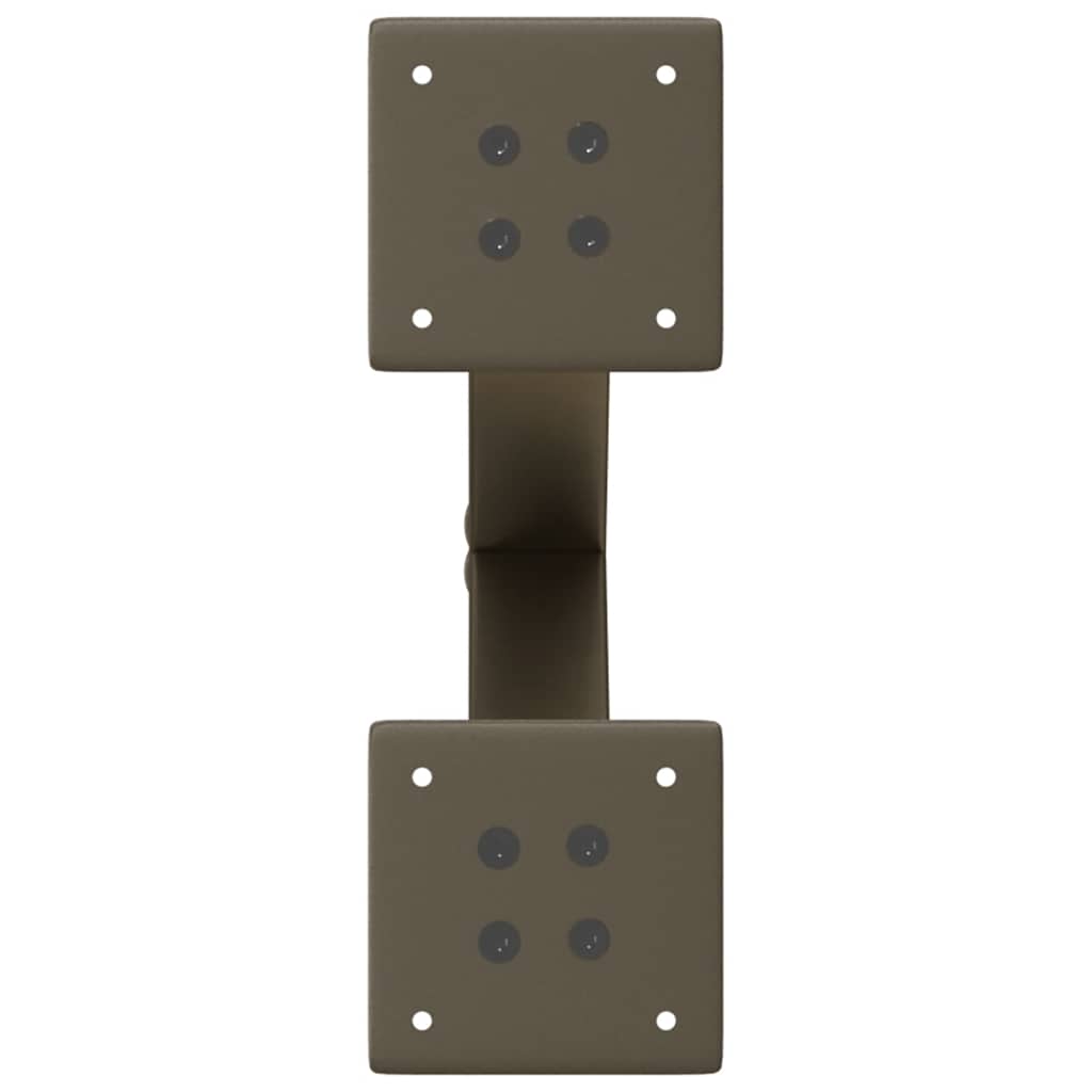 Coffee Table Legs X-Shaped 2 pcs Natural Steel 37x(30-31) cm Steel