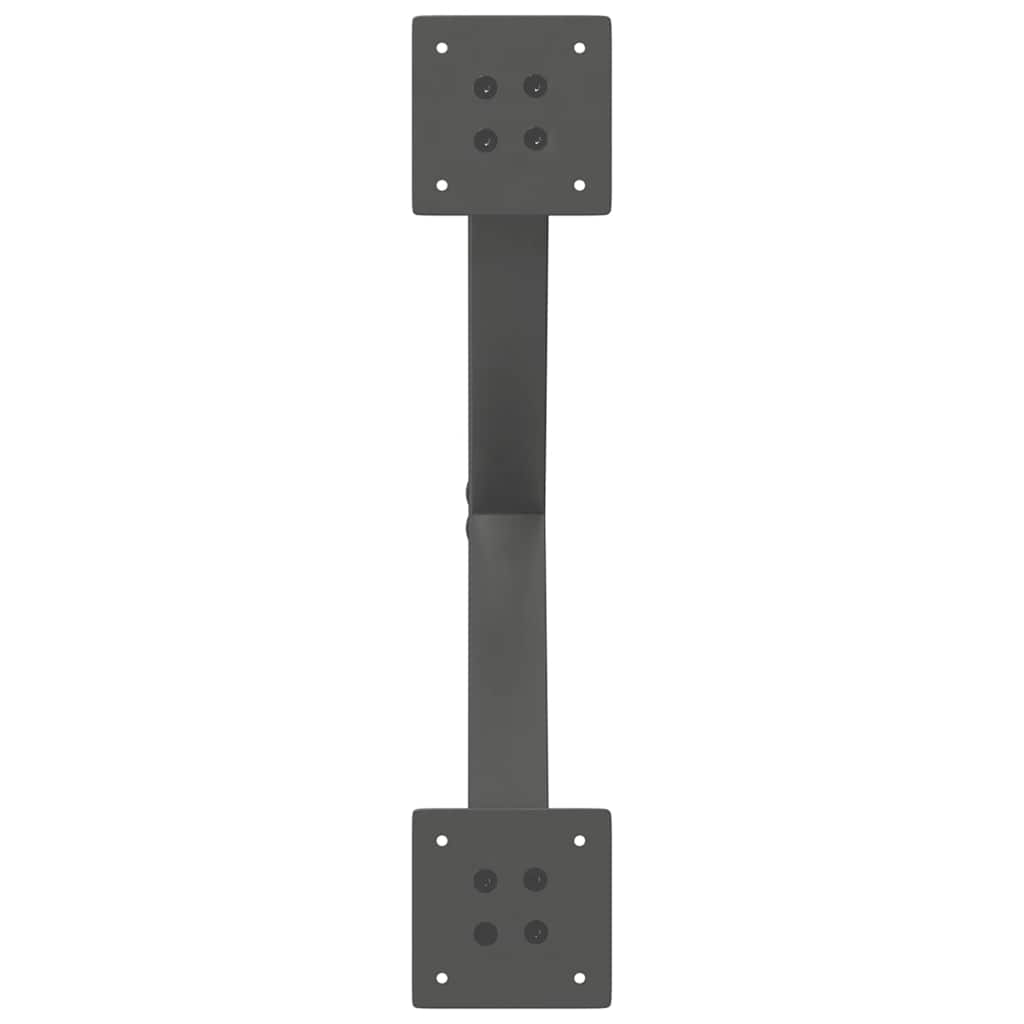 Coffee Table Legs X-Shaped 2 pcs Anthracite 50x(30-31) cm Steel
