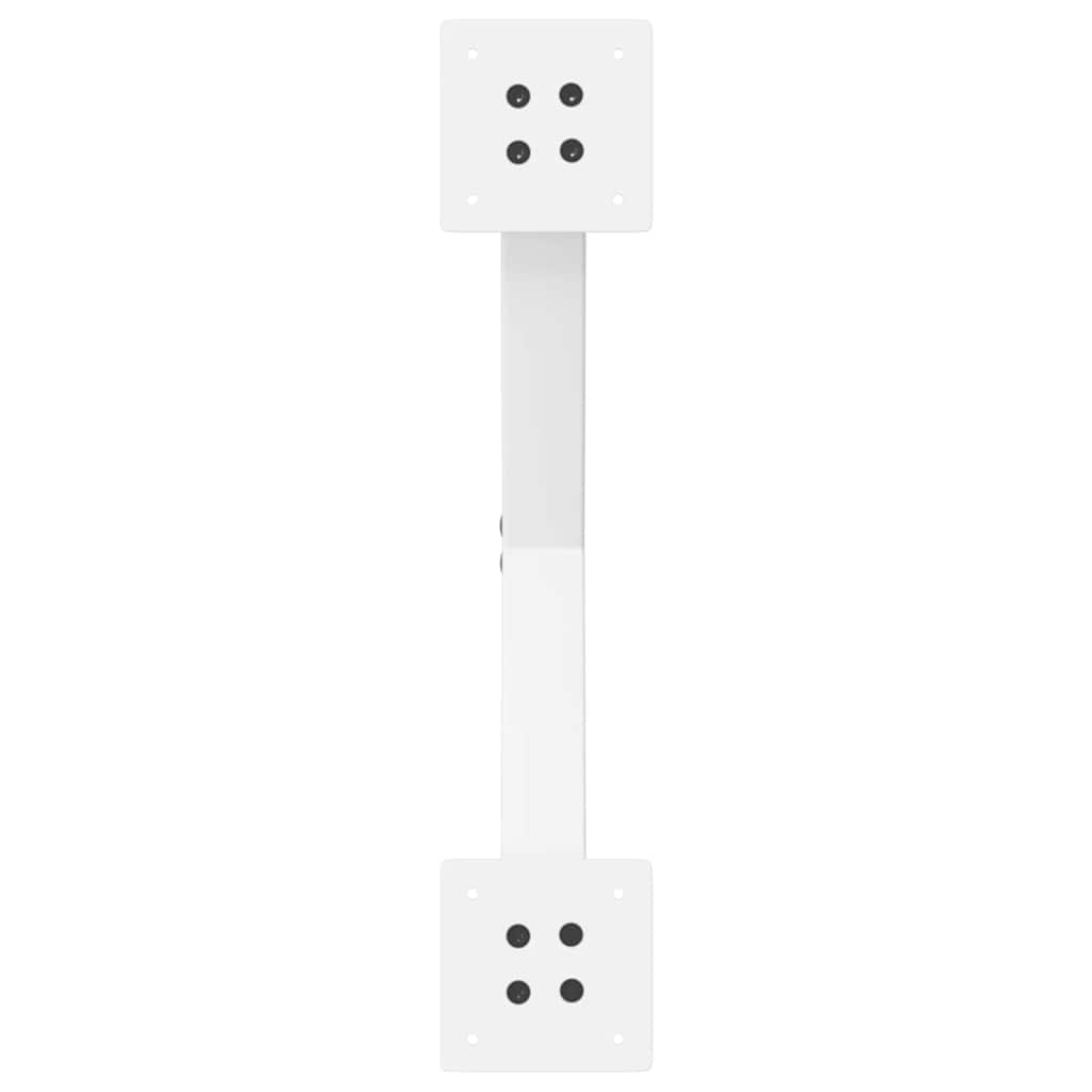 Coffee Table Legs X-Shaped 2 pcs White 60x(30-31) cm Steel