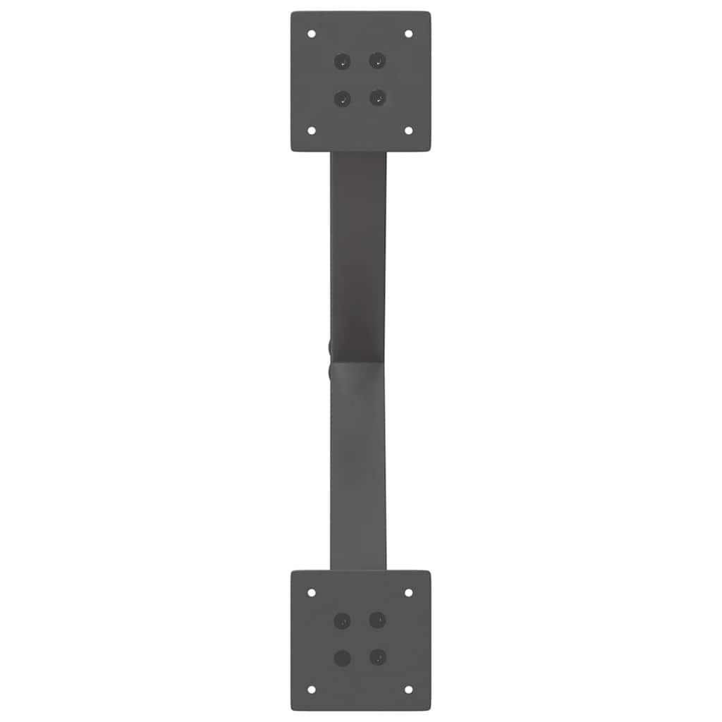 Coffee Table Legs X-Shaped 2 pcs Anthracite 60x(30-31) cm Steel