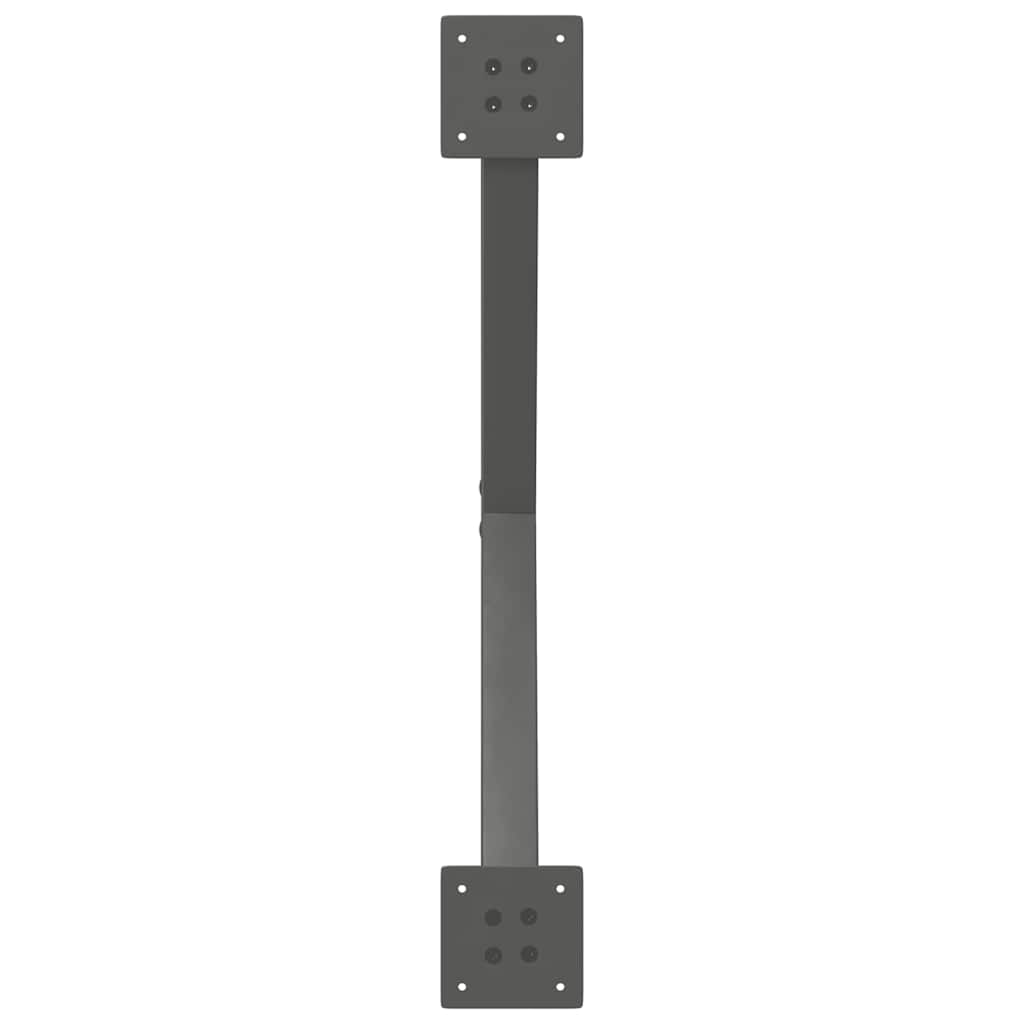 Coffee Table Legs X-Shaped 2 pcs Anthracite 70x(30-31) cm Steel