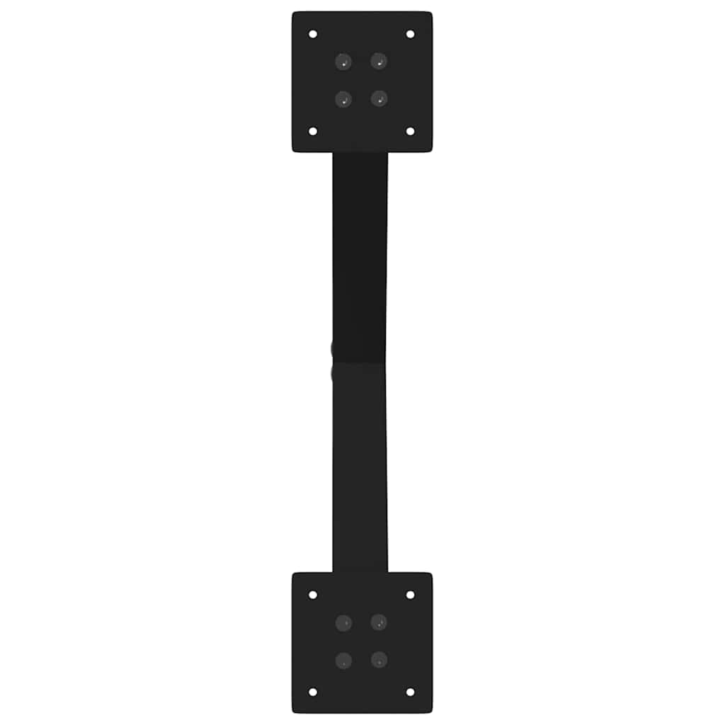 Coffee Table Legs X-Shaped 2 pcs Black 50x(42-43) cm Steel