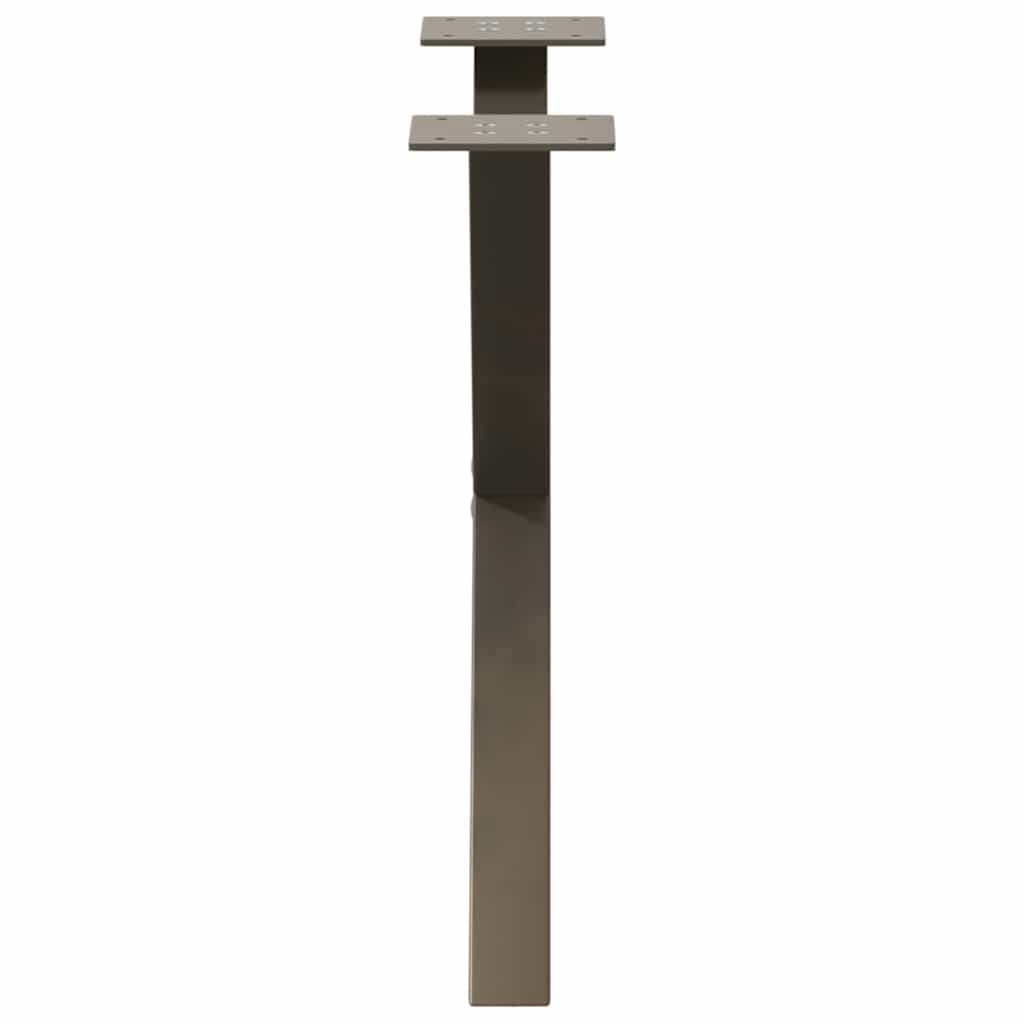 Coffee Table Legs X-Shaped 2 pcs Natural Steel 50x(42-43) cm Steel