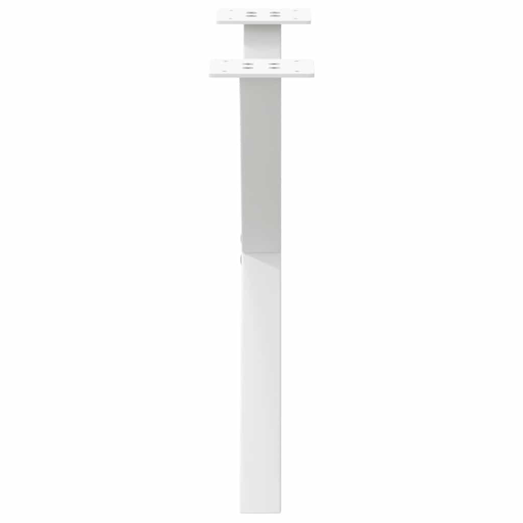 Coffee Table Legs X-Shaped 2 pcs White 60x(42-43) cm Steel