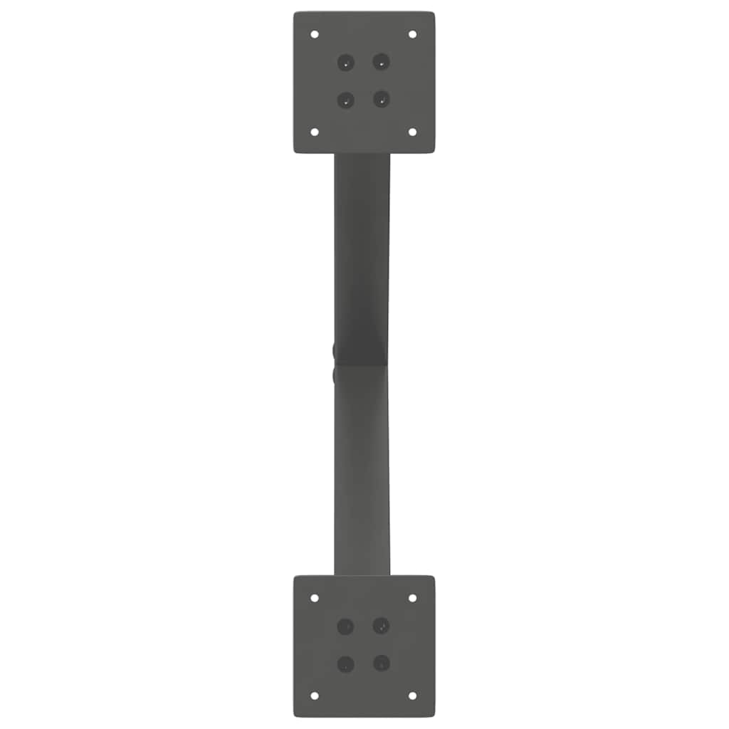 Coffee Table Legs X-Shaped 2 pcs Anthracite 60x(42-43) cm Steel