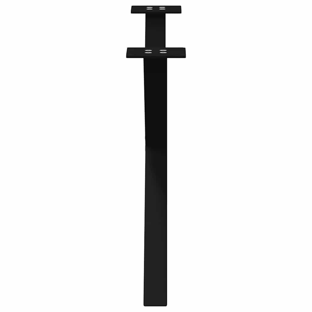 Coffee Table Legs X-Shaped 2 pcs Black 70x(42-43) cm Steel