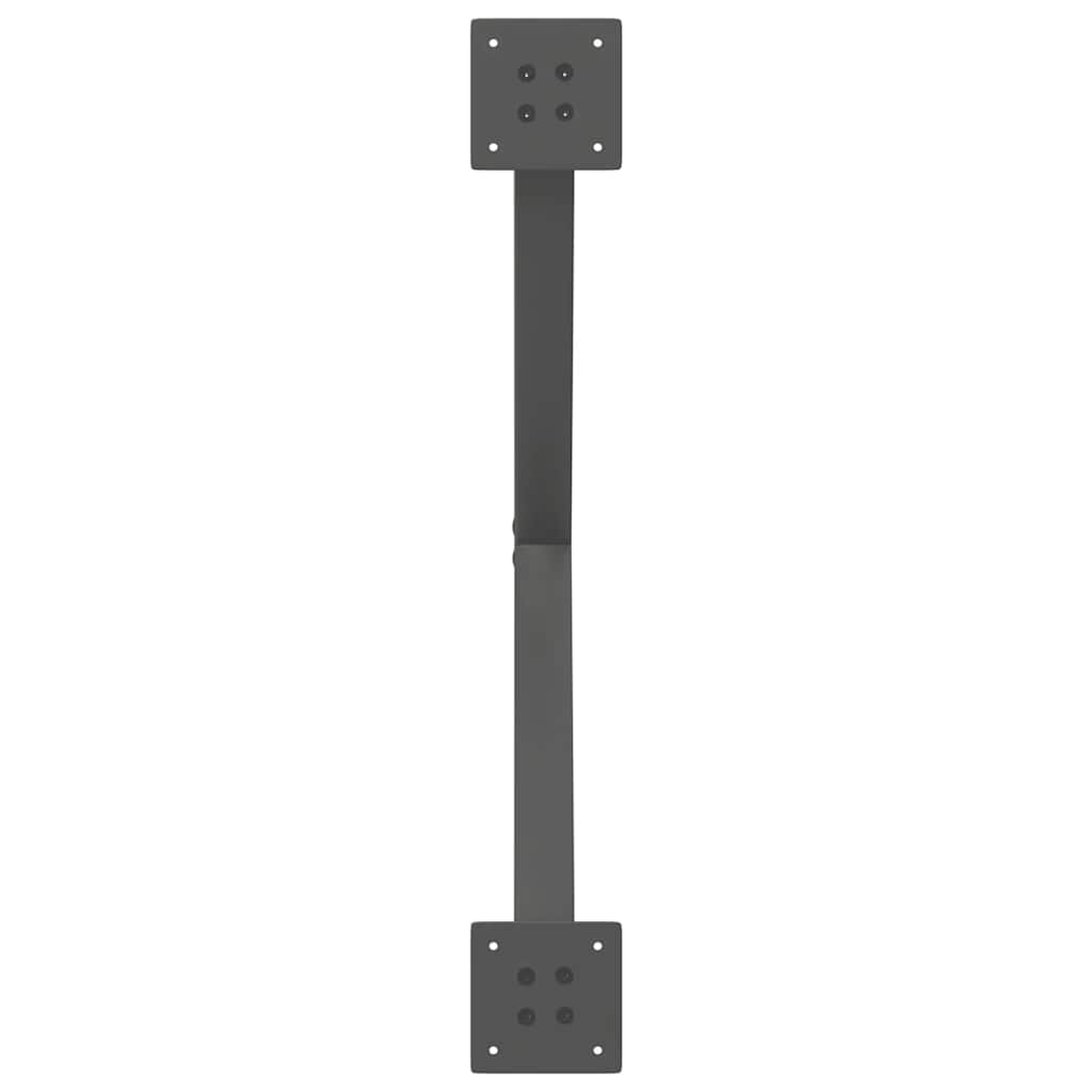 Coffee Table Legs X-Shaped 2 pcs Anthracite 70x(42-43) cm Steel