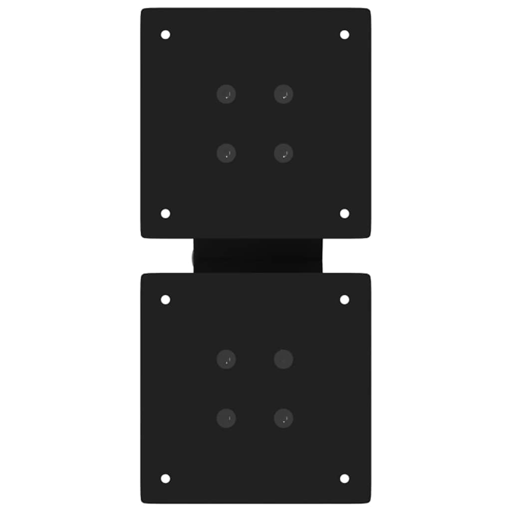 Coffee Table Legs X-Shaped 2 pcs Black 30x(30-31) cm Steel