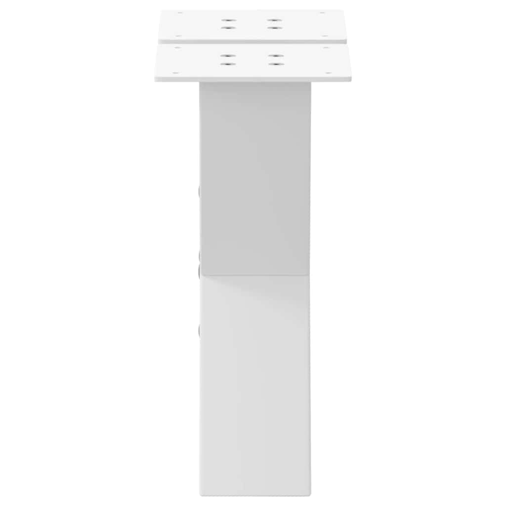 Coffee Table Legs X-Shaped 2 pcs White 30x(30-31) cm Steel
