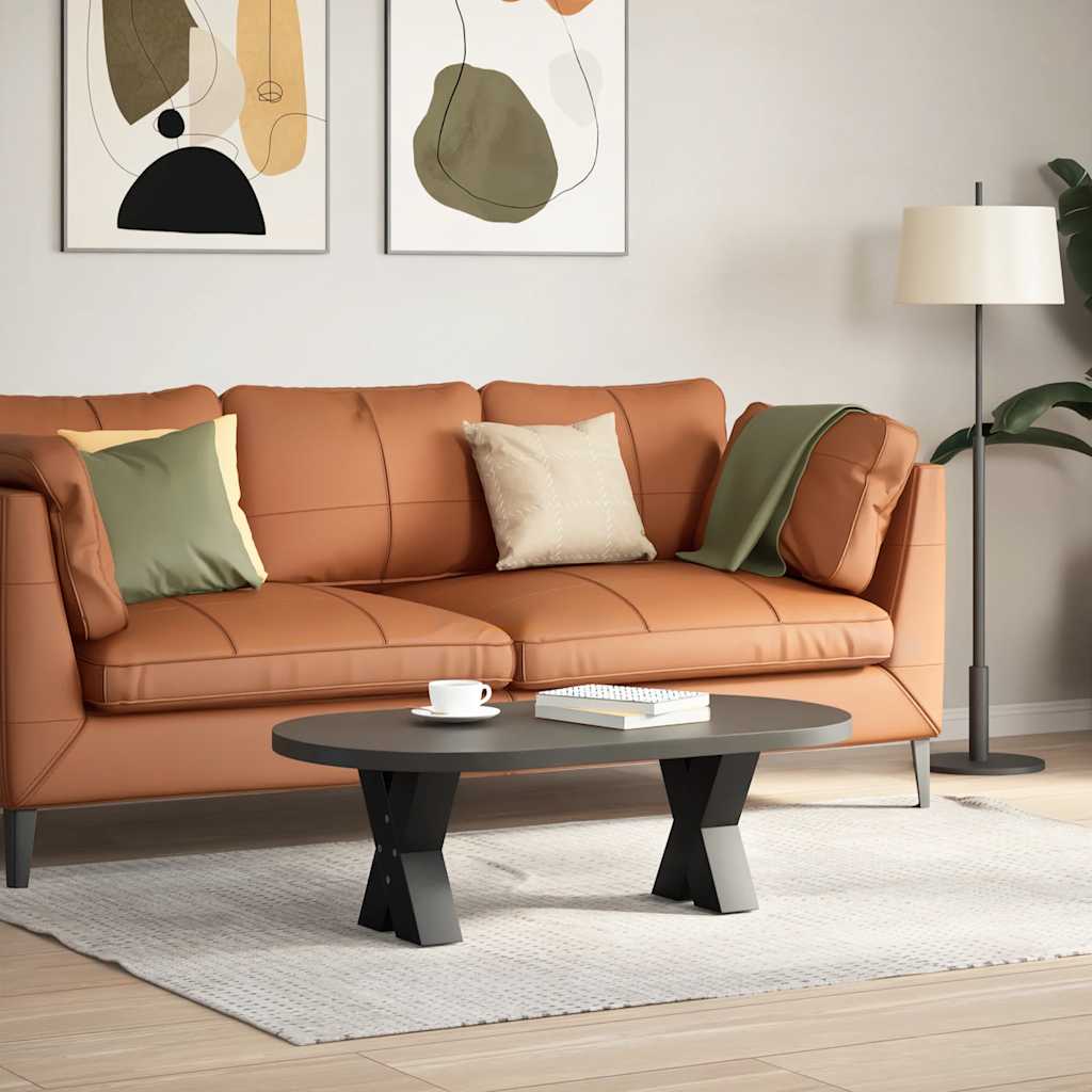 Coffee Table Legs X-Shaped 2 pcs Black 40x(30-31) cm Steel