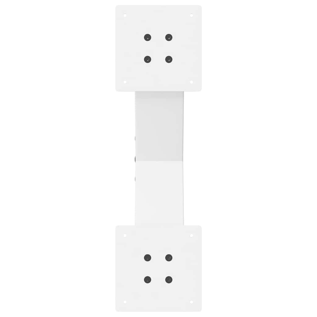 Coffee Table Legs X-Shaped 2 pcs White 50x(30-31) cm Steel