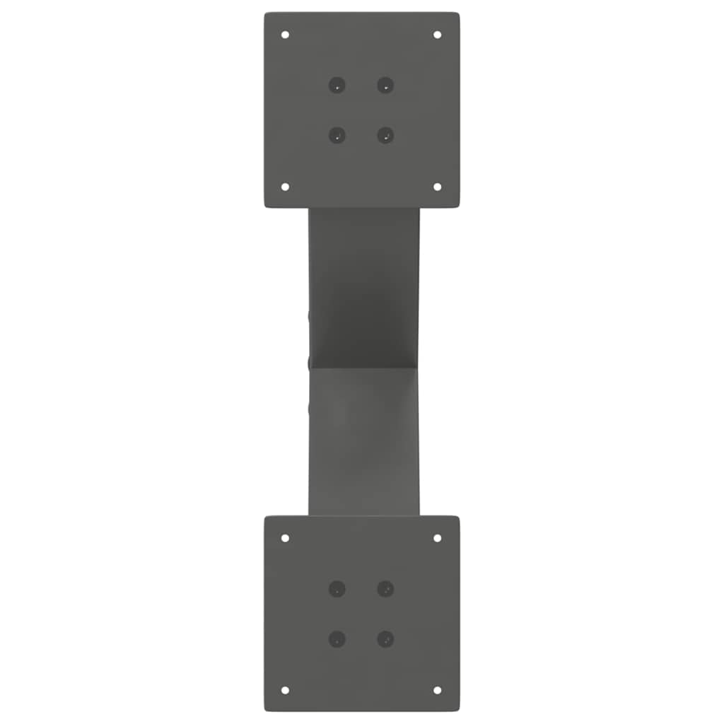 Coffee Table Legs X-Shaped 2 pcs Anthracite 60x(30-31) cm Steel