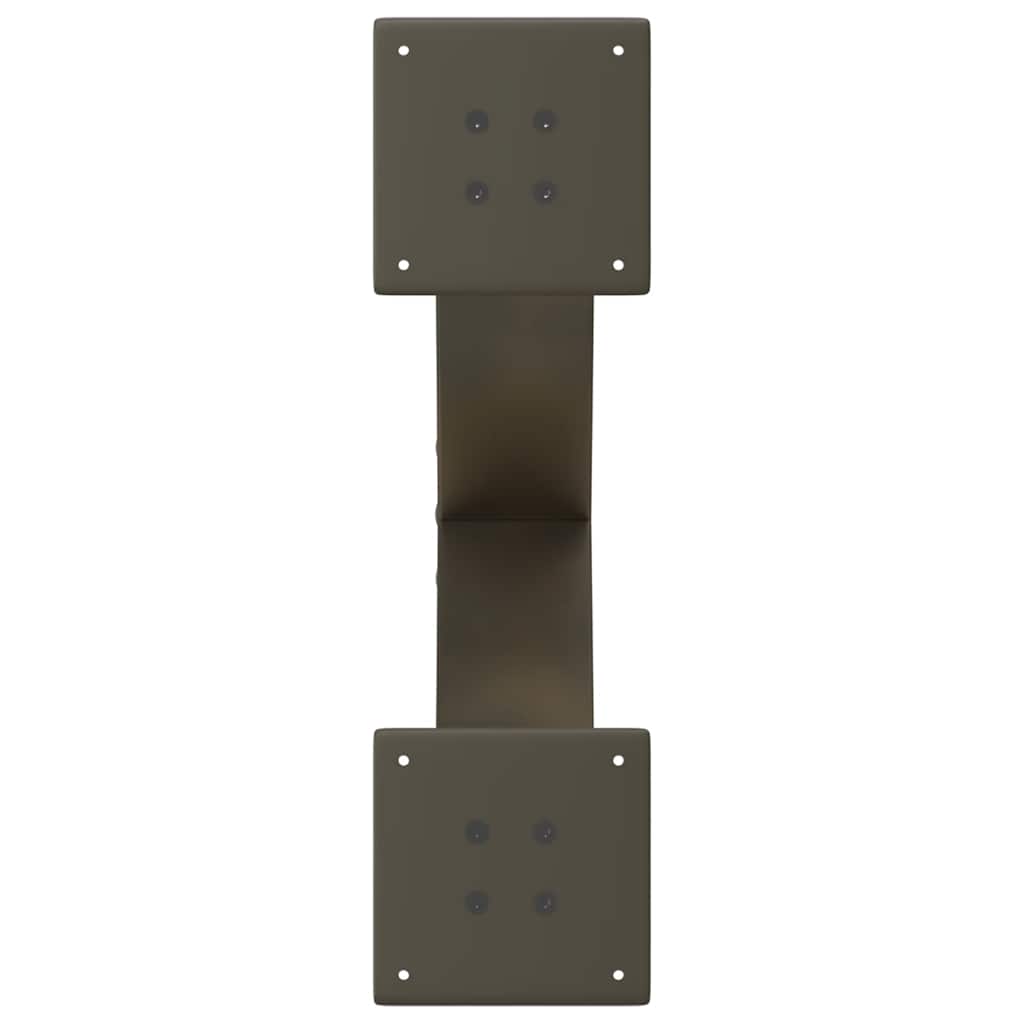 Coffee Table Legs X-Shaped 2 pcs Natural Steel 60x(30-31) cm Steel