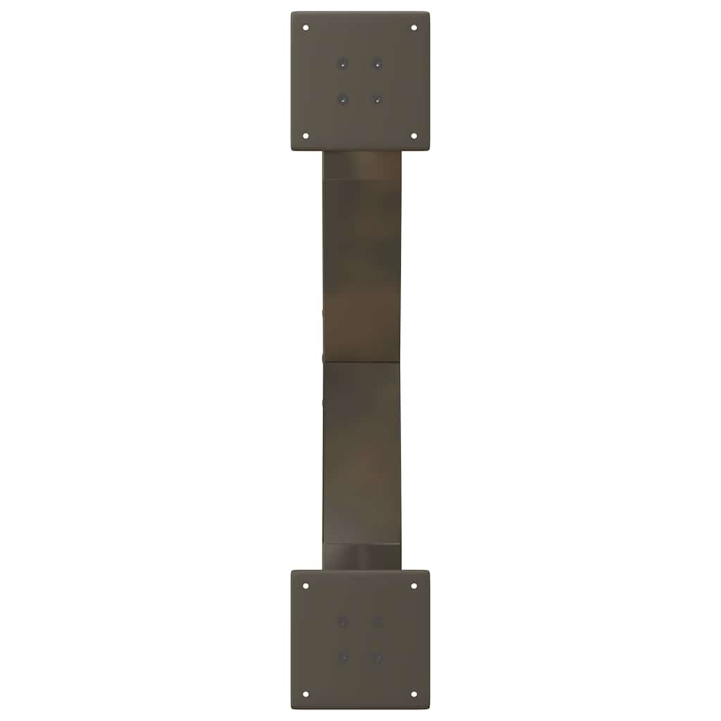 Coffee Table Legs X-Shaped 2 pcs Natural Steel 70x(30-31) cm Steel