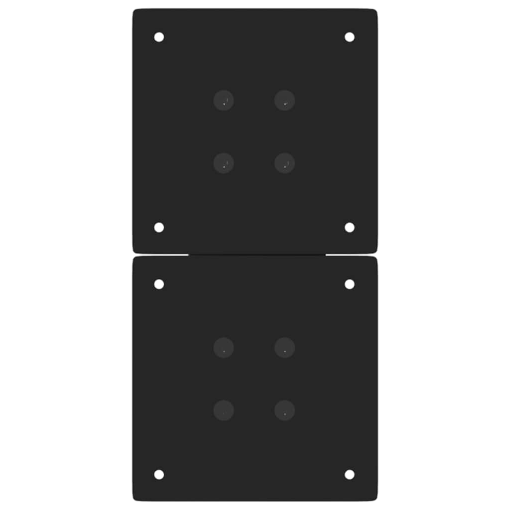 Coffee Table Legs X-Shaped 2 pcs Black 28x(42-43) cm Steel