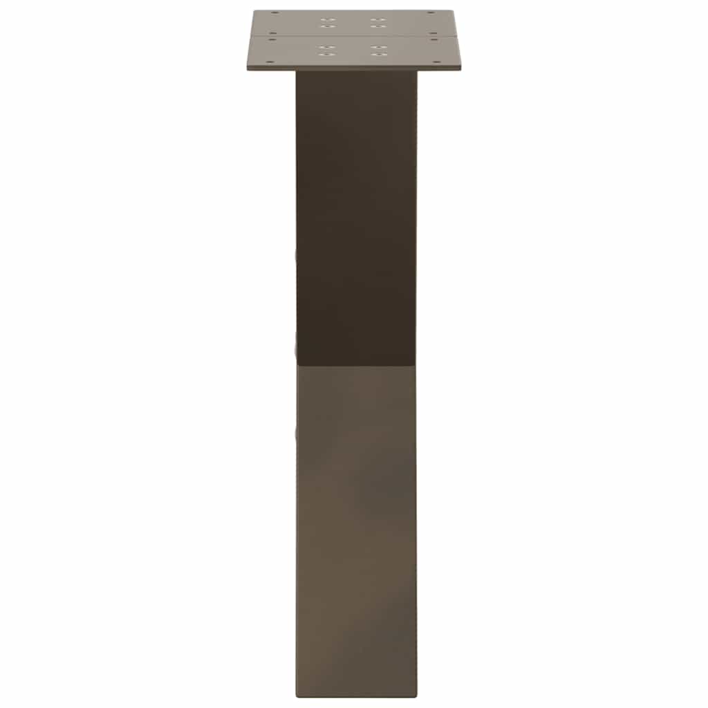 Coffee Table Legs X-Shaped 2 pcs Natural Steel 28x(42-43) cm Steel