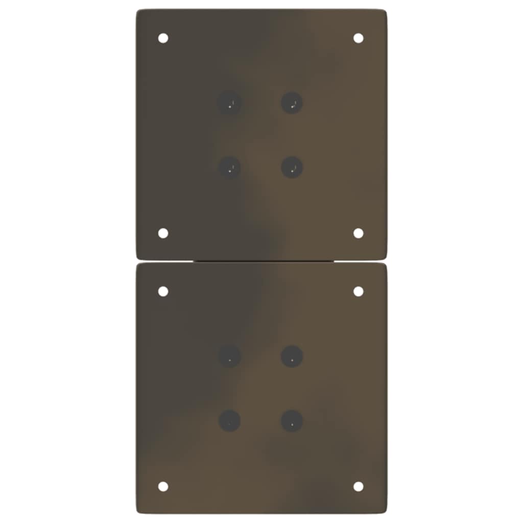 Coffee Table Legs X-Shaped 2 pcs Natural Steel 38x(42-43) cm Steel